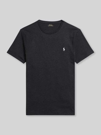 Polo Ralph Lauren Regular Fit T-Shirt aus reiner Baumwolle in Dunkelgrau Melange, Gr&ouml;&szlig;e XXL