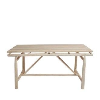 Decoclico Mesa de comedor rectangular de teca