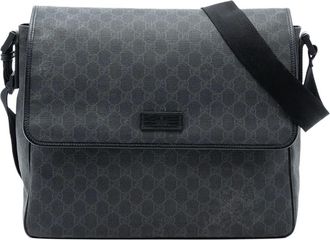 Gucci 2016-2025 GG Supreme Flap Messenger Bag crossbody bag - Grigio