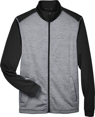 Devon & Jones Newbury Colorblock Mlange Fleece Full-Zip jacket