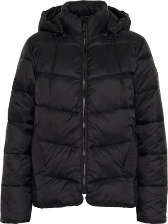 Kaffe Gewatteerde jas met capuchon en zakken - Dames - Winterjassen - Zwart - L - Jassen