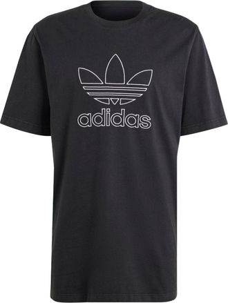 adidas Adicolor Outline Trefoil T-shirt Asia Sizing Black IU2347