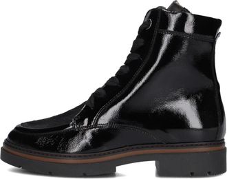DL Sport Zwarte Veterschoenen voor dames - Dames - Veterlaarzen - Zwart - 41 EU - Leer - Schoenen