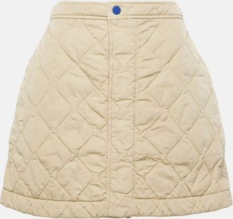 Burberry Quilted high-rise miniskirt