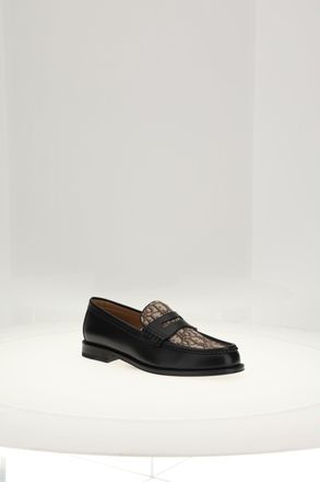 Dior Mens Loafers Granville Oblique Brown