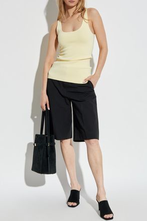 Toteme Top With A Round Neckline, Womens, Yellow