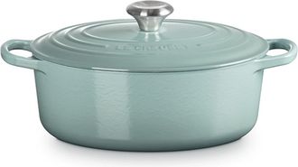 LE CREUSET Cocotte Oval Evo 27 Sea Salt, 4.1 L