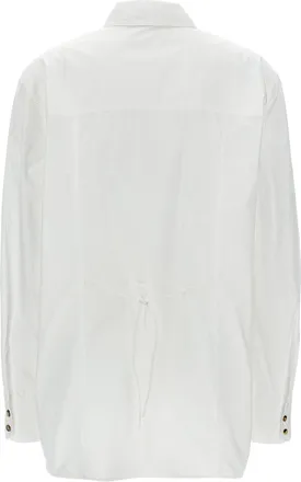 Ganni Organic Cotton with Button Detail Shirt - White