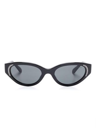 Swarovski Occhiali da sole con cristalli - Nero