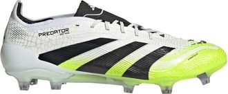 adidas Mens Predator Elite Firm Ground Football Boots in White/Blk/Lemon - Multicolour - Size UK 5.5