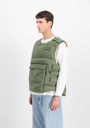 Alpha Industries Blouson ALPHA INDUSTRIES Protector Puffer Vest, Herren, Gr. XXL, gr&uuml;n (sage, gr&uuml;n), Obermaterial: 100% Nylon, Futter: 100% Polyester, F&uuml;llung: 100% Po