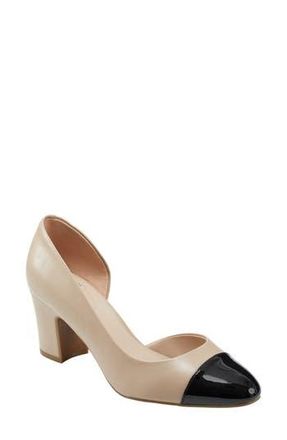 Bandolino Laynier dOrsey Pump in Light Natural/Black Patent at Nordstrom Rack, Size 9.5