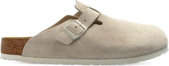 Birkenstock Clogs Boston in pelle scamosciata - Toni neutri