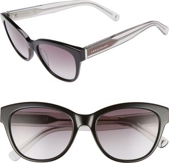 Longchamp 54mm Gradient Lens Sunglasses in Black at Nordstrom Rack