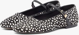 Tommy Hilfiger Womens Calf Hair Mary Jane Flat - Black - US 6.5 / EU 37