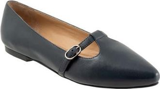 Trotters Evie Mary Jane Flat in Navy at Nordstrom, Size 10.5