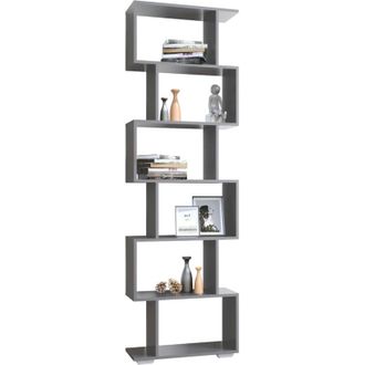 ebuy24 Ebuy24 - Cuaderno De Madera Del Estante Del Estante De La Estanter&iacute;a Del Divisor De La Habitaci&oacute;n De Madera De Vcm Libros 6 Compartimentos Estante Del