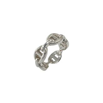Herm&egrave;s Silver Silver 925 Band Ring (Pre-Owned)