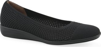 White Mountain Florian Ballet Flat in Black Fabric at Nordstrom Rack, Size 8.5