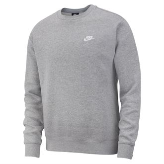 Nike Heren sportkleding: Club-fleece-sweatshirt (Donkergrijze heide)