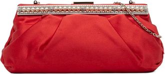 Valentino Pre-owned Clutches, female, Red, Size: ONE SIZE Pre-owned Elegant Evening Clutch