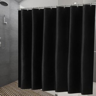 OEM Cortina De Ducha De 71x71 Con Forro Lavable Y Resistente Al Moho, Compatible Con Ojales Met&aacute;licos, Fabricada En Poli&eacute;ster Antibacteriano, Impermeable 