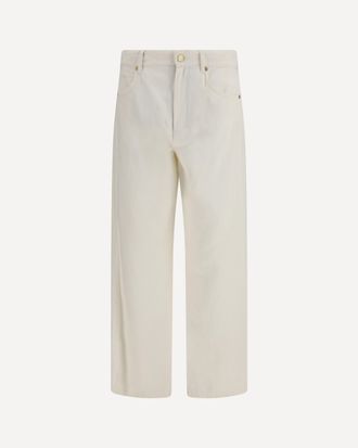 Max Mara Cotton and linen Pants Female 44