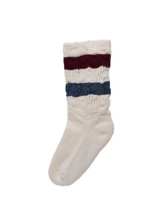 Golden Goose Striped Cotton Socks - White