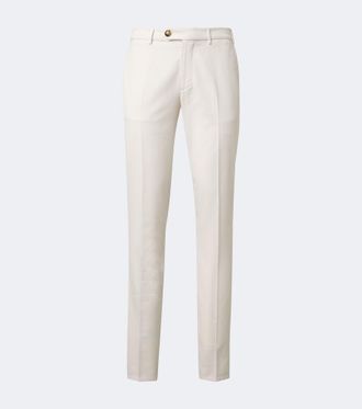 Brunello Cucinelli Cotton gabardine slim pants