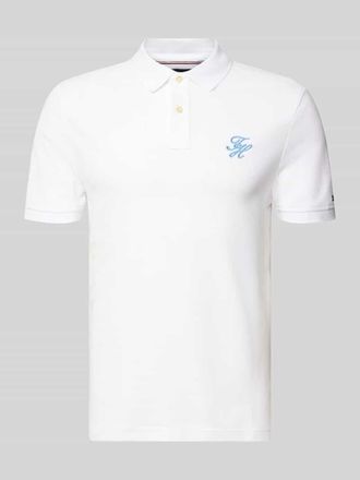 Tommy Hilfiger Regular Fit Poloshirt aus reiner Baumwolle in Weiss, Gr&ouml;&szlig;e XXL