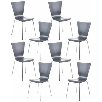 Clp Clp - Set 8x Sillas De Visita Aaron Gris