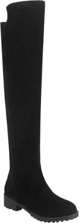 Generic Womens Knee High Knight Boots Square Heel Frosted Low Heel Knight Boots Solid Women Shoe