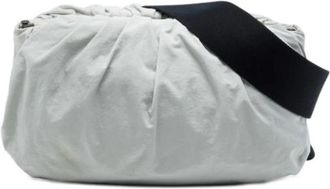 Bottega Veneta Pre-owned Body Pouch - Dames - Vintage Schoudertas - Beige - ONE Size - Nylon - Vintage