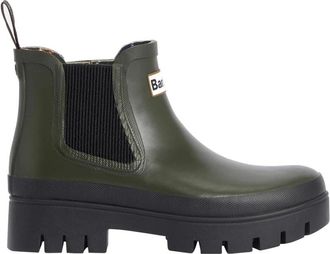 Barbour Rubber Enkellaarzen - Dames - Chelseaboots - Groen - 40 EU - Schoenen
