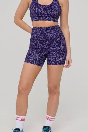 OOSC Infinite High Waisted Shorts - Purple Leopard at Nordstrom, Size Large Tall Uk