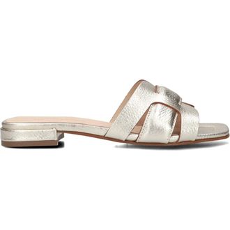 Stefano Lauran Schoenen, Dames, Geel, 42 EU, Leer, Gouden Zomer Slippers