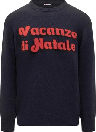 MC2 Saint Barth Heron Sweater - Heren - Ronde hals truien - Zwart - M - Wol - Truien & Vesten