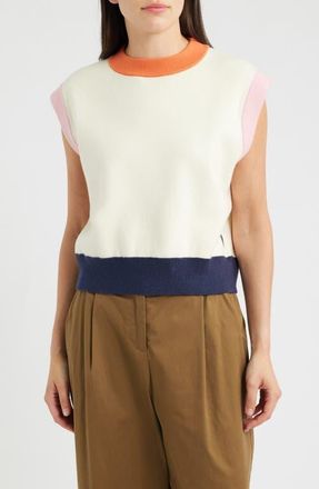FRNCH Mickle Sweater Vest in Creme at Nordstrom, Size X-Small
