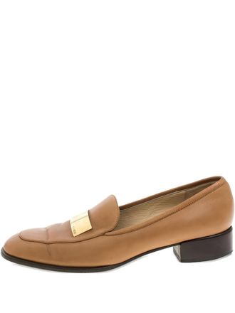 Gucci 30mm leather loafers - women - Leather/Leather/Leather - 37.5 - Neutrals