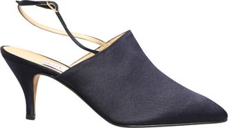 Dolce & Gabbana Black Suede Heels Slingbacks Womens Shoes