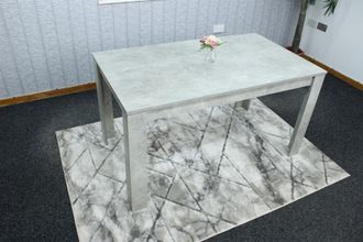 Kosy Koala Dining Table Grey Wood Kitchen Place for 4 Seats, Dining Table Only (Grey H 75 x L 117 x W 77 cm)