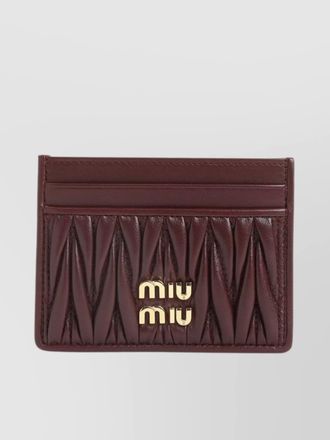 Miu Miu lamb leather cardholder
