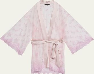 Kiki De Montparnasse Juliette Embroidered Lace Robe