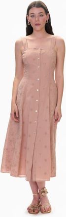 Rebecca Taylor Gabrielle Embroidered Dress in Desert Rose at Nordstrom, Size 10