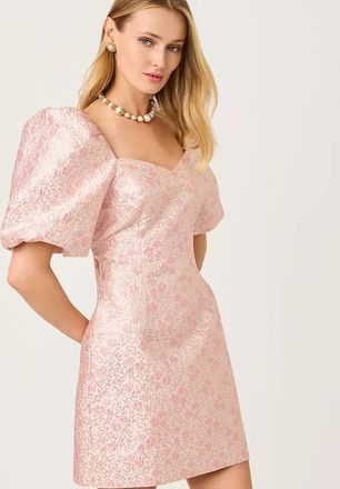 Lilly Pulitzer Justina Puff Sleeve Skirted Romper