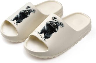 Generic Cute Koala with Camera Slides for Women Men Soft Thick Bottom Coconut Slippers Sandals for Bathroom Beach