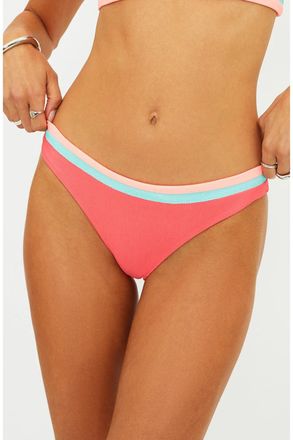 Beach Riot Saffron Bikini Bottom Womens Guava Jelly Stretch Swimwear FROG848