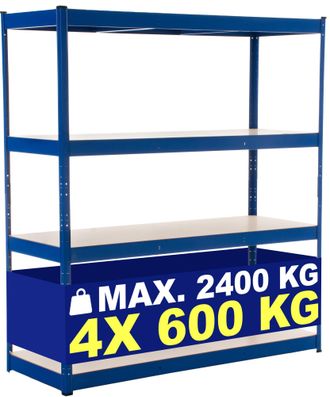 Clp Clp - Estanter&iacute;a Para Cargas Pesadas 160x60x180 Cm Azul