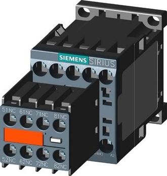 SIEMENS Contactor Auxiliar, 4na+4nc, Dc 24v, S00, Conexi&oacute;n Por Tornillo, 3rh22441bb40