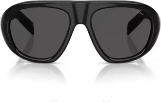 Prada Black Prada C05s Acetate Aviator Sunglasses